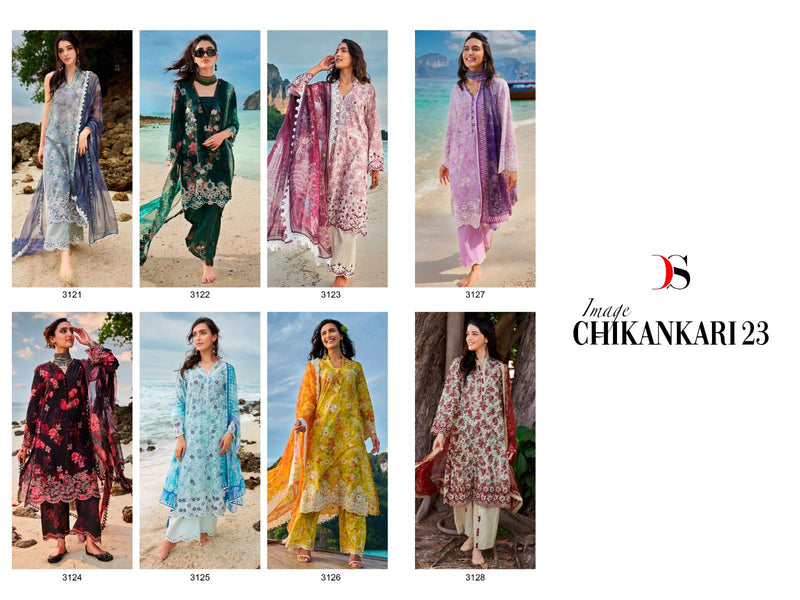 Deepsy Suits Image Chikankari Collection Vol 23 Cotton Print Boering Work Fancy Pakistani Salwar Suit