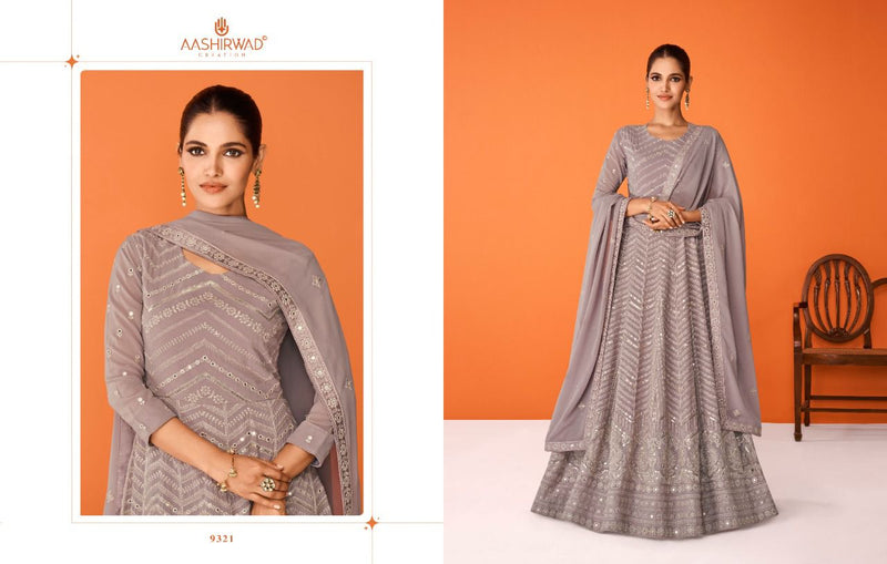 Aashirwad Imara Georgette With Fancy Work Stylish Designer Wedding Wear Casual Look Long Kurti