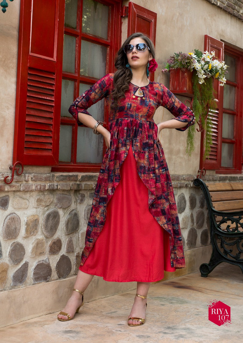 Diksha Riya Vol 1 Fancy  Party Wear Long Kurtis