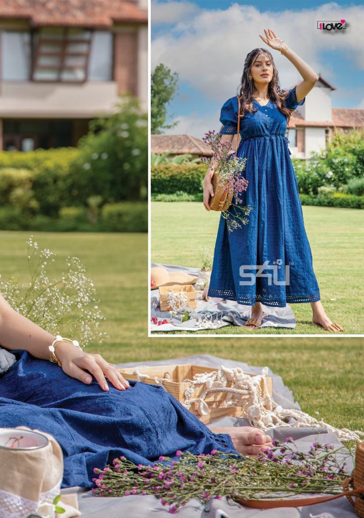 1Love By S4u Anokhi Stylish Desginer Embroidered Gown Collection