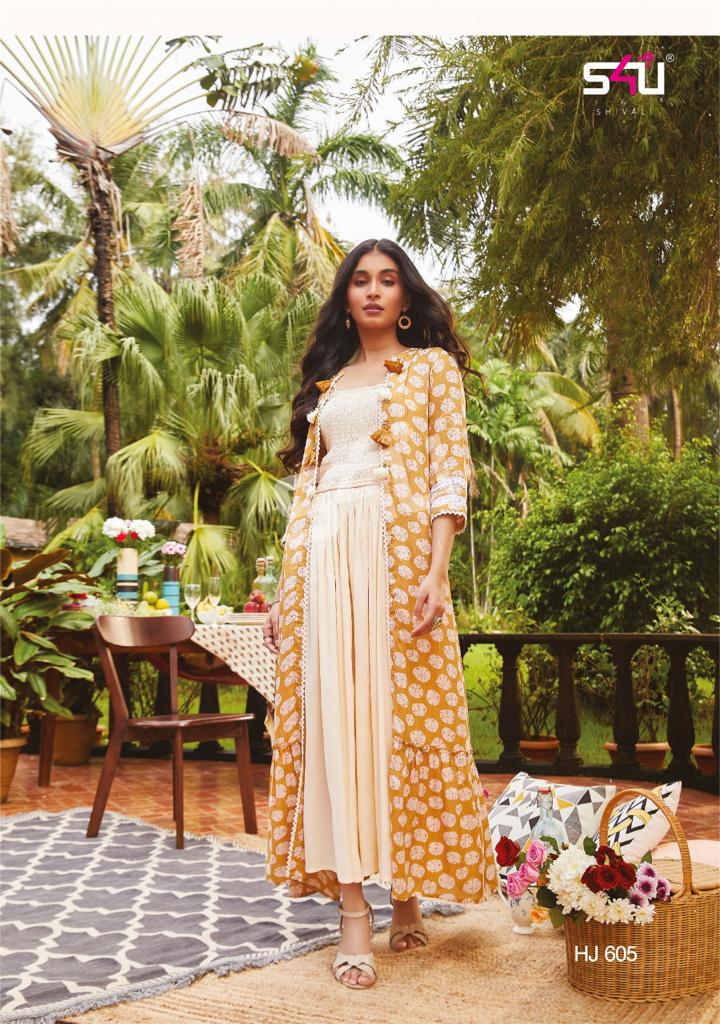 S4u Shivali Hello Jackets Vol 6 Stylish Partywear Kurti Collection