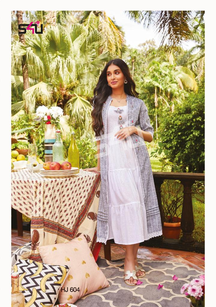 S4u Shivali Hello Jackets Vol 6 Stylish Partywear Kurti Collection