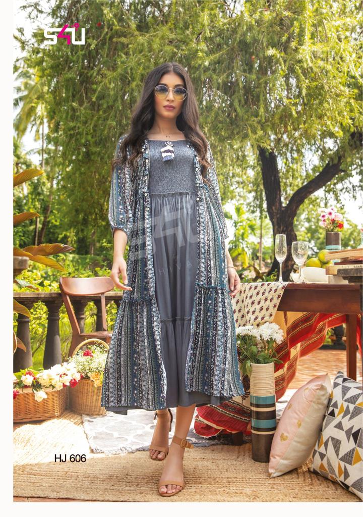S4u Shivali Hello Jackets Vol 6 Stylish Partywear Kurti Collection