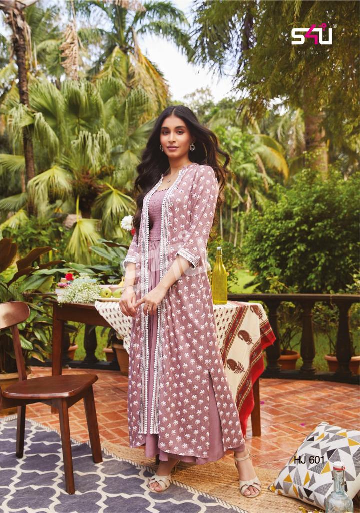 S4u Shivali Hello Jackets Vol 6 Stylish Partywear Kurti Collection