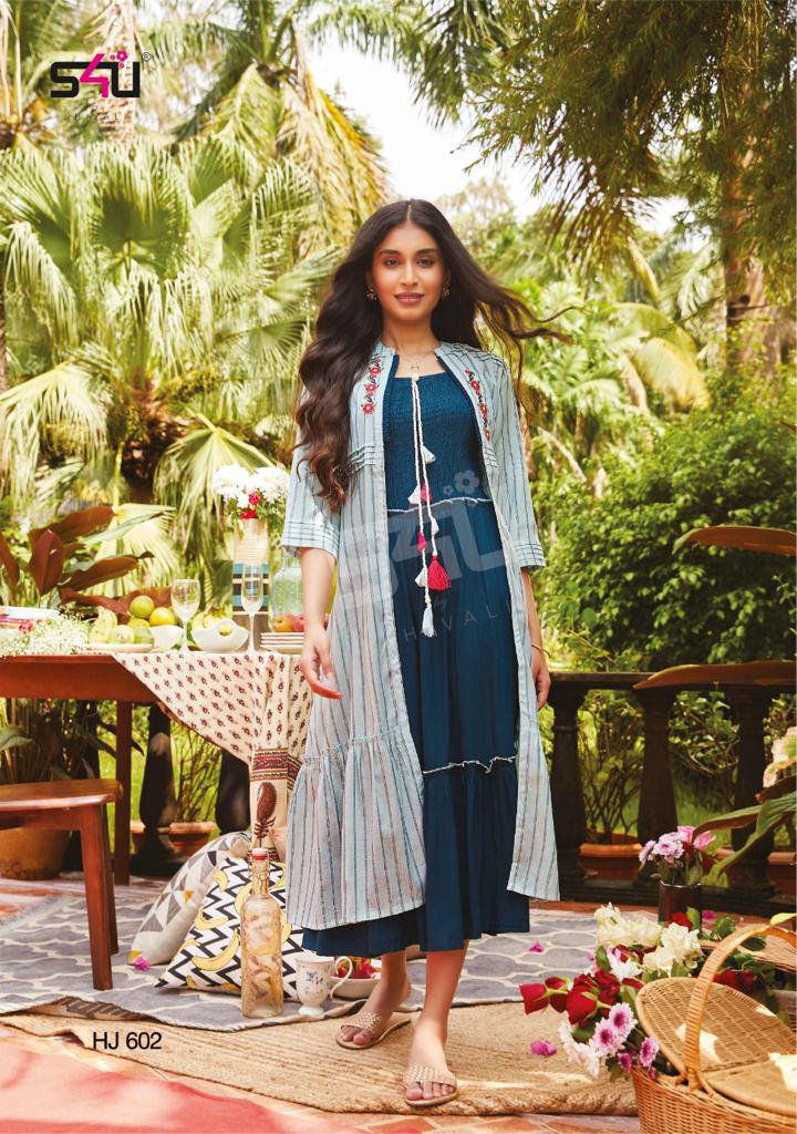 S4u Shivali Hello Jackets Vol 6 Stylish Partywear Kurti Collection