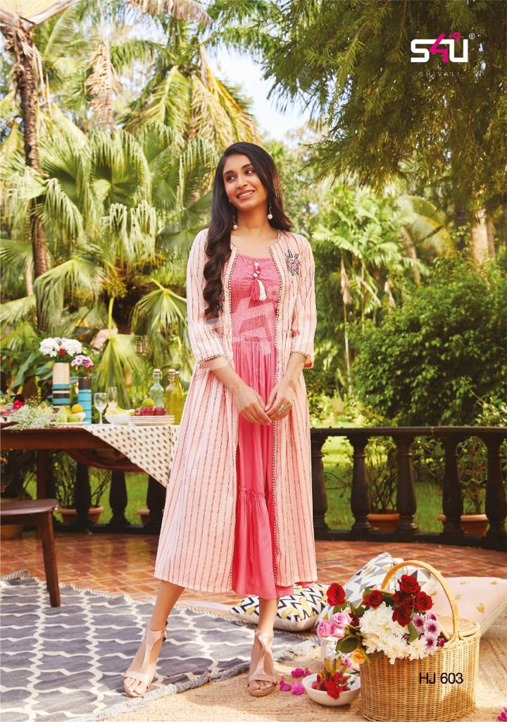 S4u Shivali Hello Jackets Vol 6 Stylish Partywear Kurti Collection