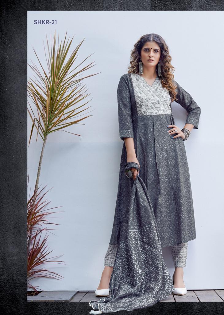 Shichi Presents Kora Collection Digital Kurti Printed Casual Wear
