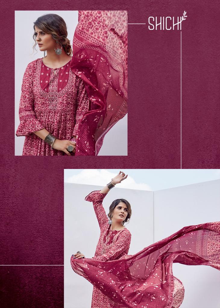 Shichi Presents Kora Collection Digital Kurti Printed Casual Wear