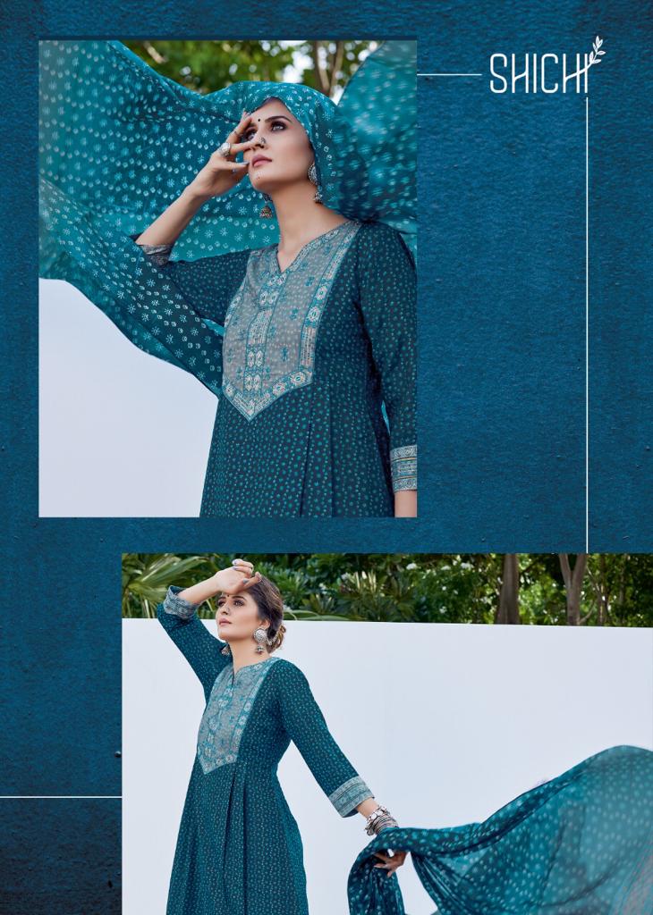 Shichi Presents Kora Collection Digital Kurti Printed Casual Wear