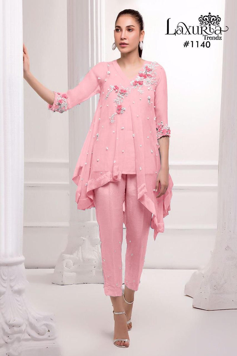 Luxuria Trendz Dno 1140 Fox Georgette Stylish Designer Wear Pret Kurti