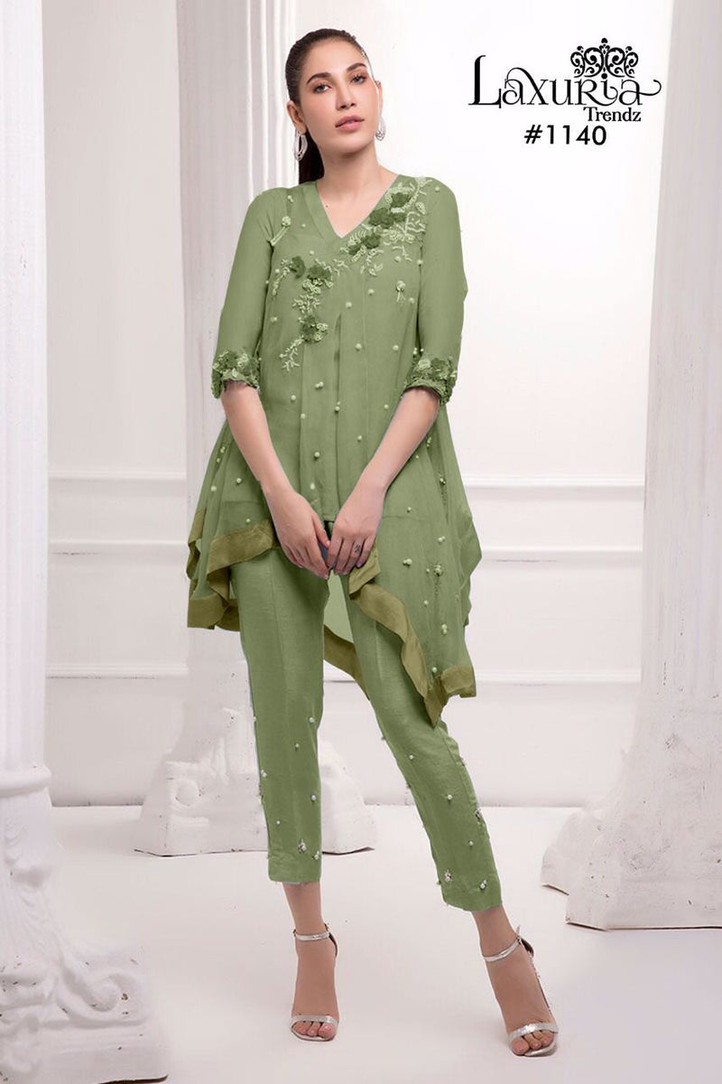 Luxuria Trendz Dno 1140 Fox Georgette Stylish Designer Wear Pret Kurti
