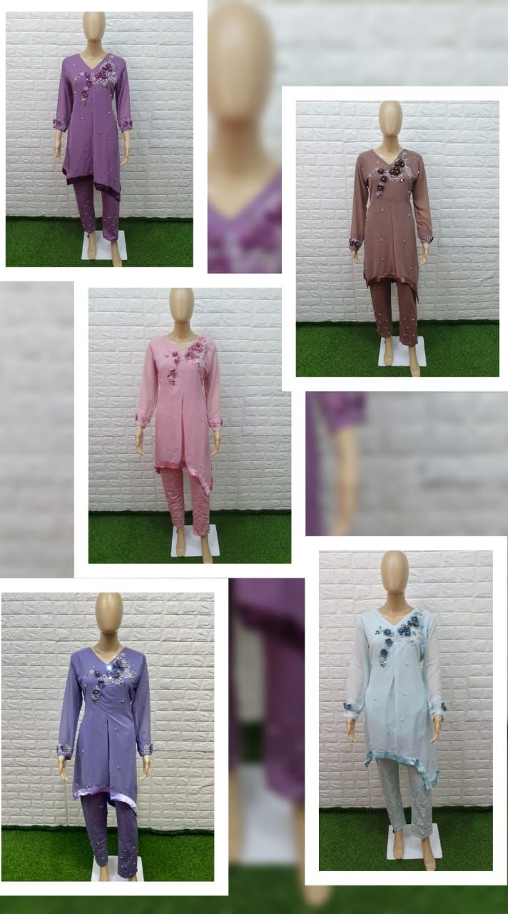 Luxuria Trendz Dno 1140 Fox Georgette Stylish Designer Wear Pret Kurti