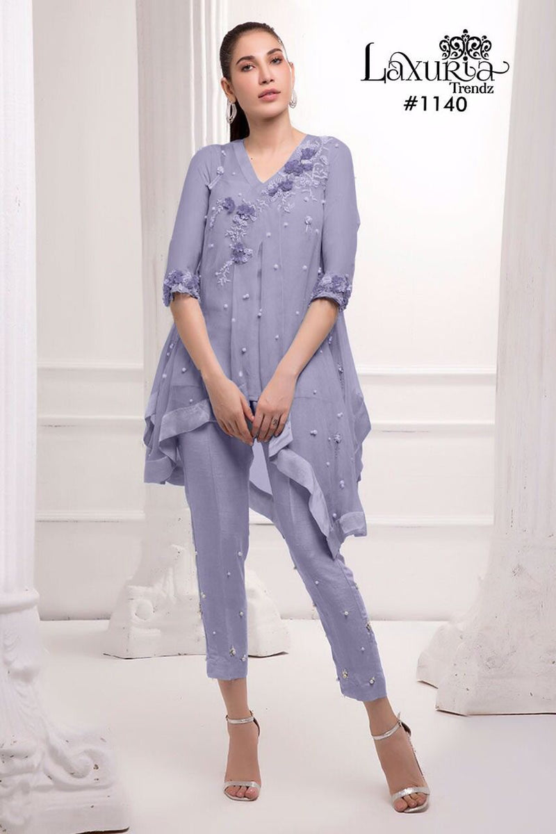 Luxuria Trendz Dno 1140 Fox Georgette Stylish Designer Wear Pret Kurti