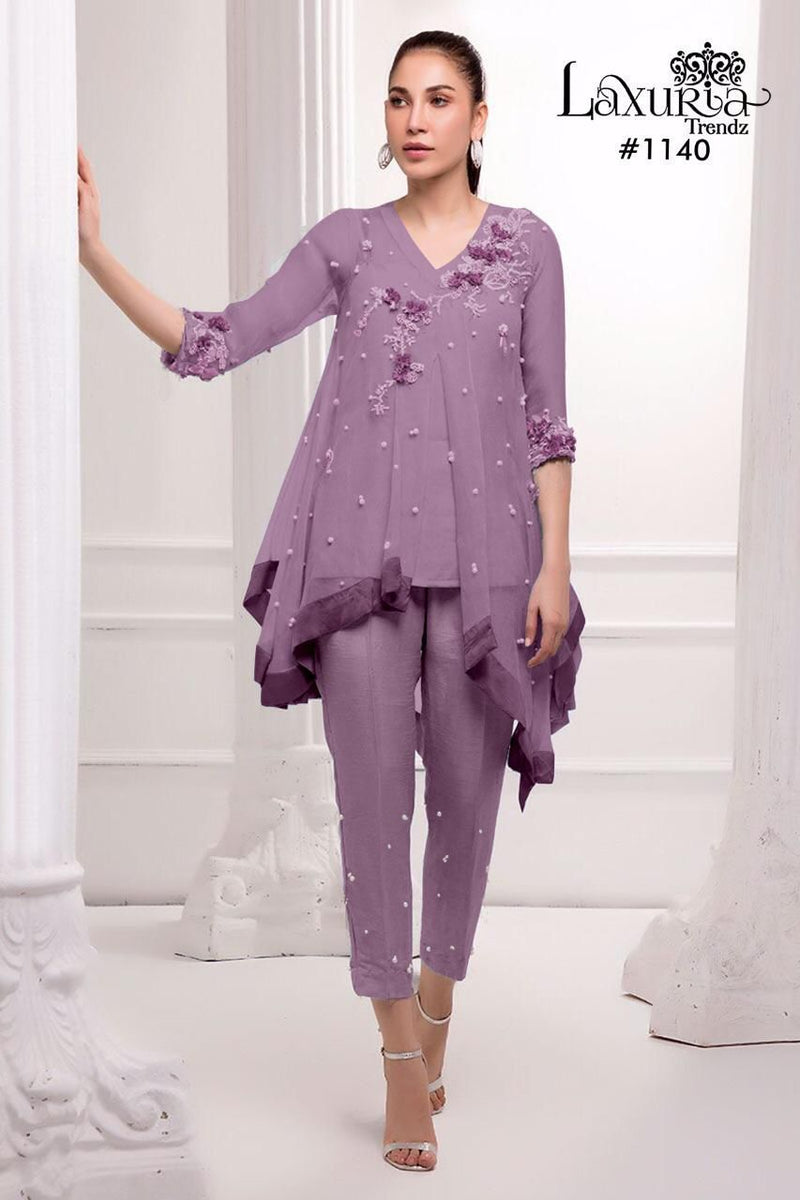 Luxuria Trendz Dno 1140 Fox Georgette Stylish Designer Wear Pret Kurti