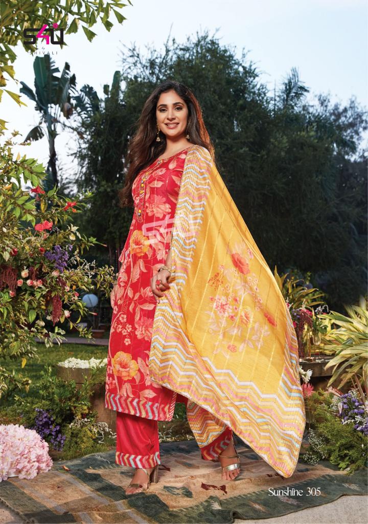 S4u Shivali Sunshine Vol 3 Muslin Digital Floral Print Kurti