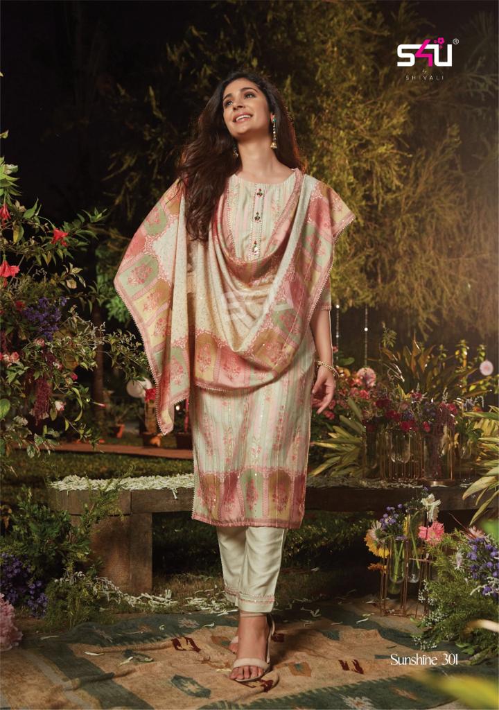 S4u Shivali Sunshine Vol 3 Muslin Digital Floral Print Kurti