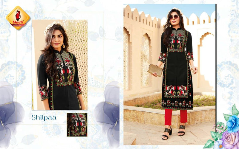 Kkashish Vol 24 Fancy Stylish Embroidery work Designer Wear Kurti
