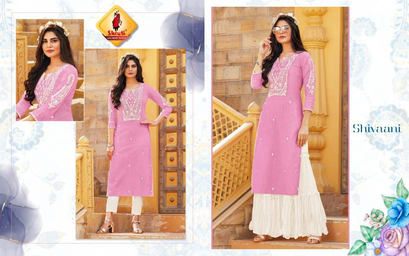 Kkashish Vol 24 Fancy Stylish Embroidery work Designer Wear Kurti