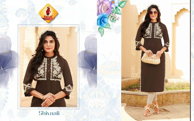 Kkashish Vol 24 Fancy Stylish Embroidery work Designer Wear Kurti