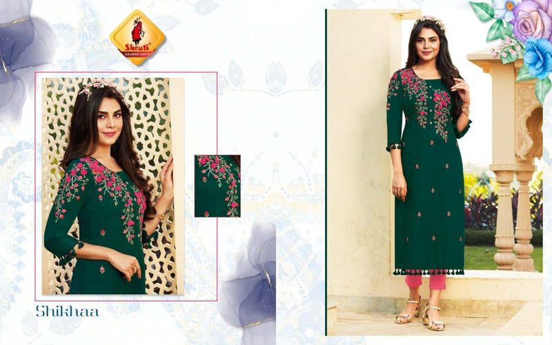 Kkashish Vol 24 Fancy Stylish Embroidery work Designer Wear Kurti
