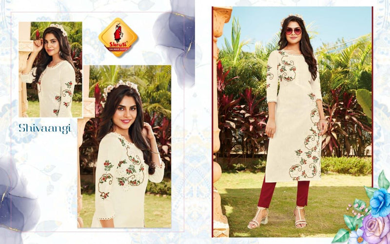 Kkashish Vol 24 Fancy Stylish Embroidery work Designer Wear Kurti