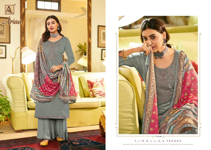 Alok Suit Ariaa Fancy Stylish Designer Wear Pakistani Style Salwar Suit