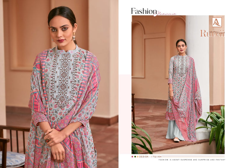 Alok Suit Rutvii Fancy Stylish Printed Designer Wear Salwar Kameez