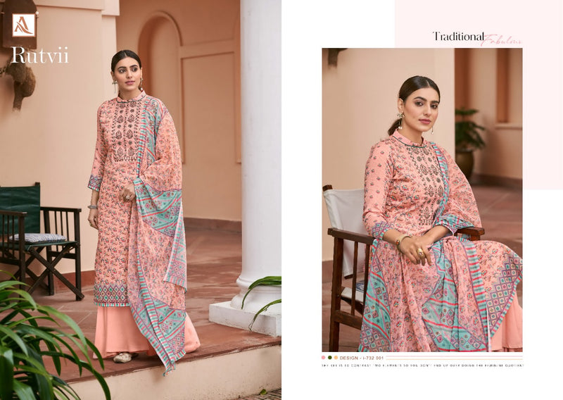Alok Suit Rutvii Fancy Stylish Printed Designer Wear Salwar Kameez