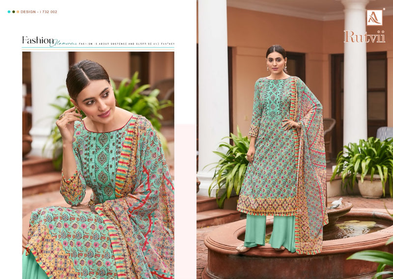Alok Suit Rutvii Fancy Stylish Printed Designer Wear Salwar Kameez