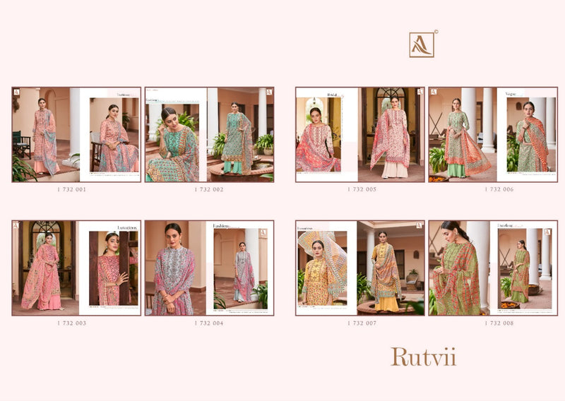 Alok Suit Rutvii Fancy Stylish Printed Designer Wear Salwar Kameez