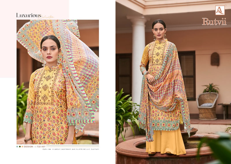 Alok Suit Rutvii Fancy Stylish Printed Designer Wear Salwar Kameez
