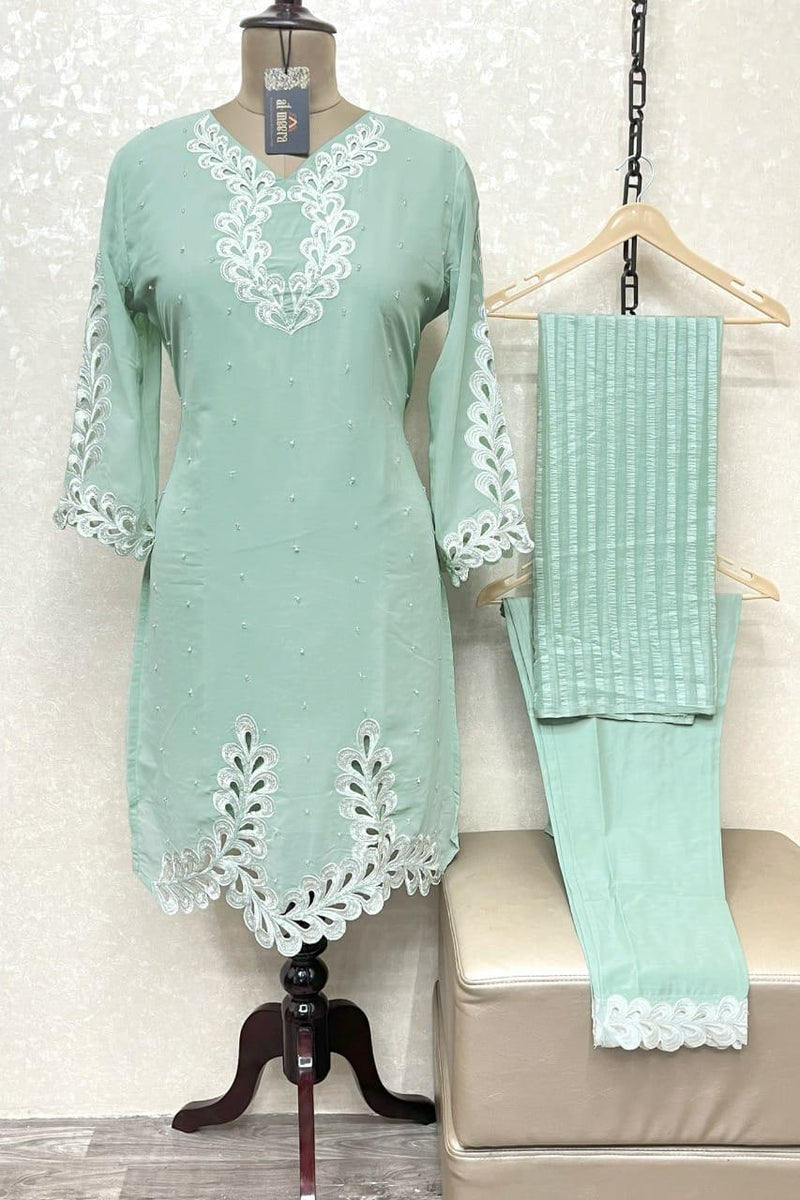 Al Meera Dno 1139 Georgette with Embroidery Stylish Designer Wear Salwar Suit
