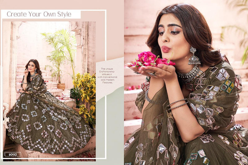 Nuraniyat Dno 1092 Soft Net Stylish Designer Wedding Wear Lehenga choli