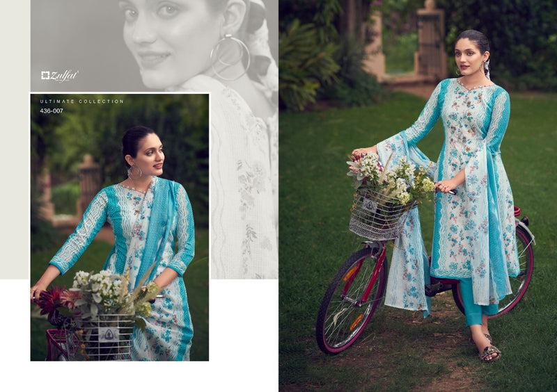 Zulfat Designer Suits Inara Cotton Fancy Festive Wear Suits