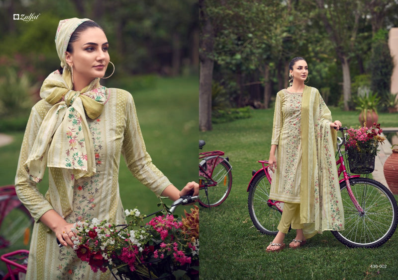 Zulfat Designer Suits Inara Cotton Fancy Festive Wear Suits