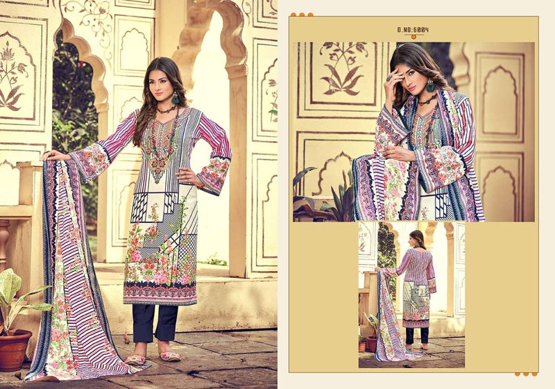 Adeeva Trendz Inayat Vol 6 Cotton Digital Printed Pakistani Style Festive  Wear Salwar Suits
