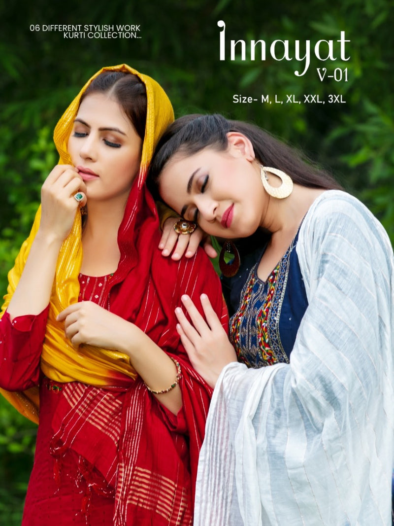 Banwery Fashion Innayat Vol 1 Rayon With Heavy Embroidery Work Stylish Designer Festive Wear