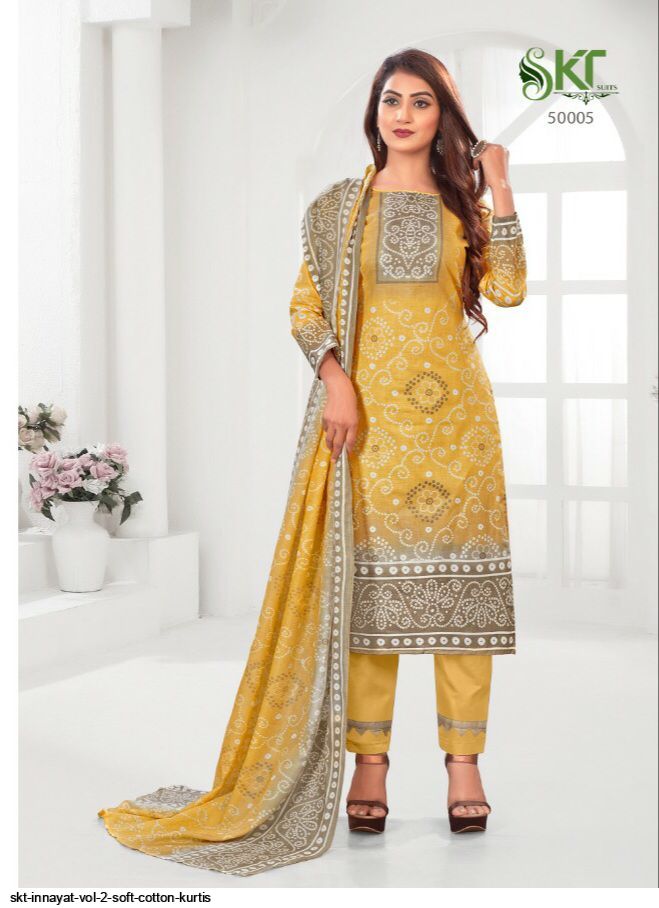 Skt Suits Innayat Vol 2 Soft Cotton Salwar Suits With Beautiful Digital Print