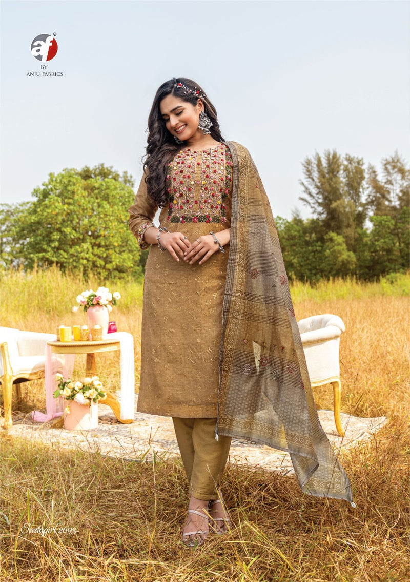 Anju Fabs Insta Giril Vol 3 Viscose With Heavy Embroidery Work Stylish Designer Party Wear Kurti