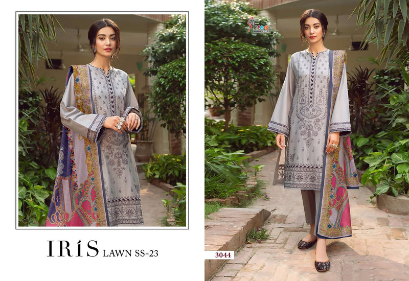 Shree Fabs Iris Lawn Ss 23 Lawn Cotton Self Embroidery Pakistani Designer Salwar Suit