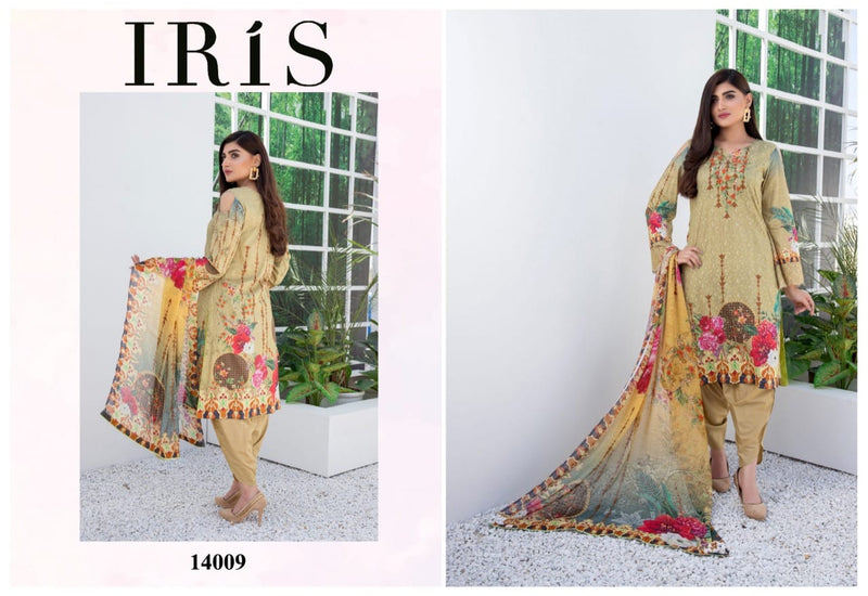 Iris Vol 14 Cotton Printed Fancy  Salwar Suits
