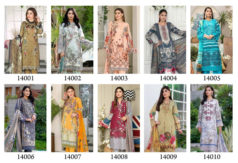 Iris Vol 14 Cotton Printed Fancy  Salwar Suits