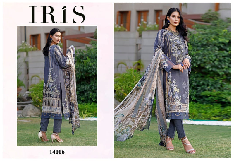 Iris Vol 14 Cotton Printed Fancy  Salwar Suits
