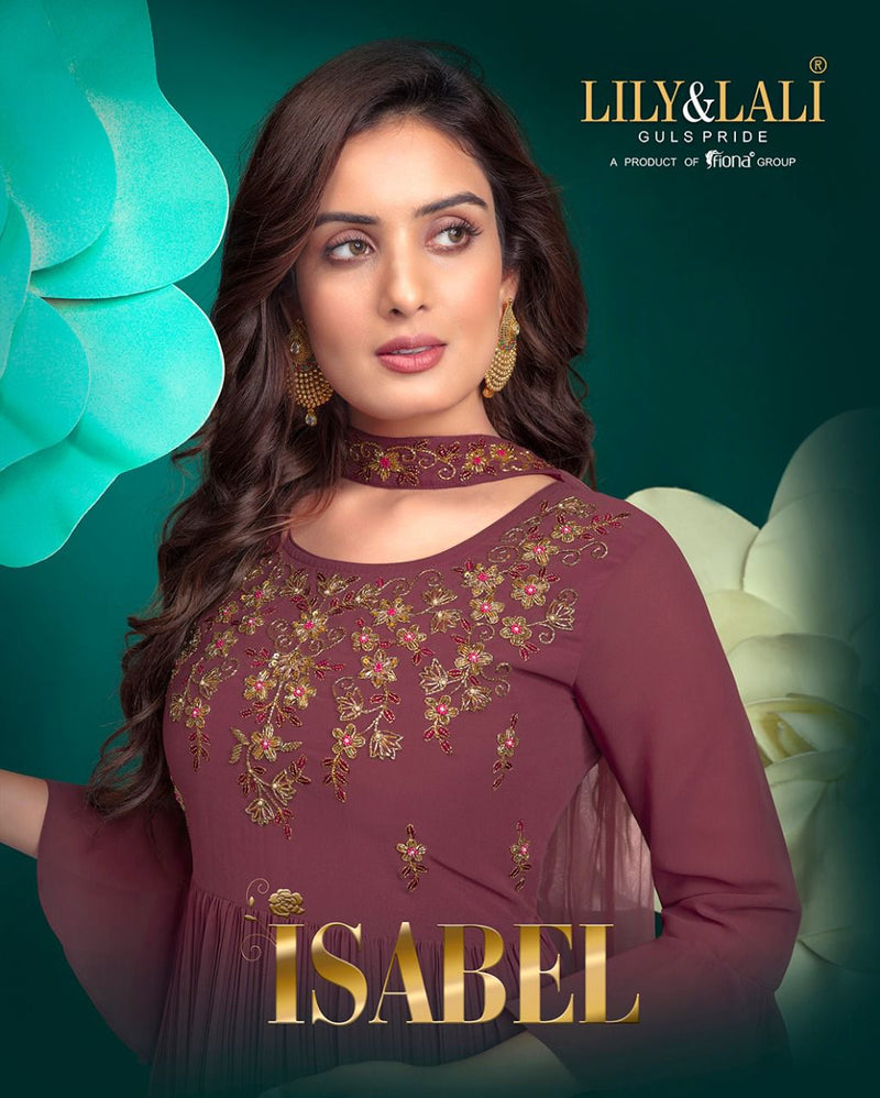 Lily And Lali Isabel Georgette With Beautiful Heavy Work Stylish Designer Attractive Look Fancy Kurti