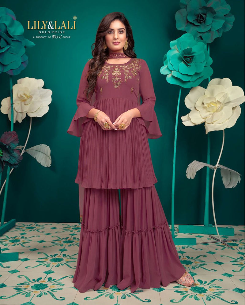 Lily And Lali Isabel Georgette With Beautiful Heavy Work Stylish Designer Attractive Look Fancy Kurti