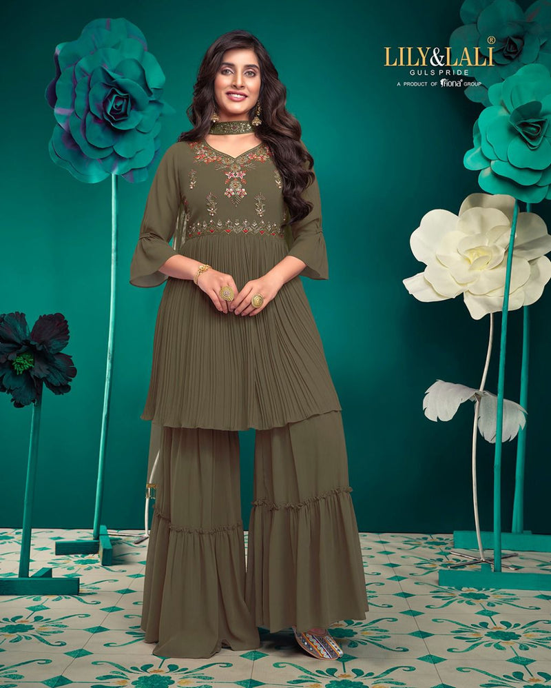 Lily And Lali Isabel Georgette With Beautiful Heavy Work Stylish Designer Attractive Look Fancy Kurti
