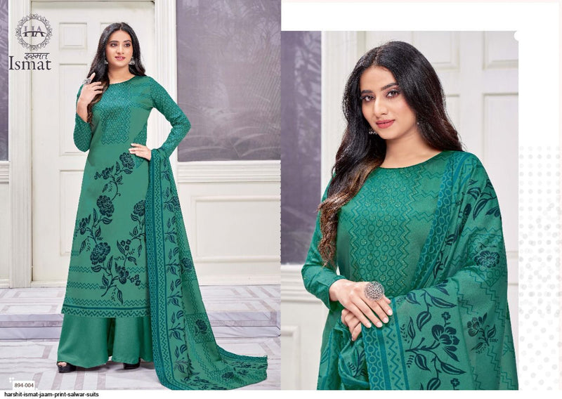 Harshit Fashion Hub Ismat Jam Cotton Printed Festive Wear Salwar Suits