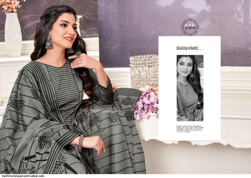 Harshit Fashion Hub Ismat Jam Cotton Printed Festive Wear Salwar Suits