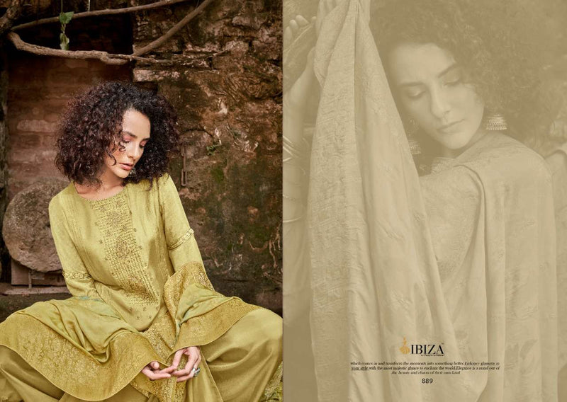 Ibiza Ashiyana Maslin Silk Fancy Embroidered Work Salwar Suit