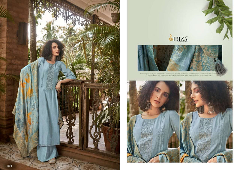 Ibiza Ashiyana Maslin Silk Fancy Embroidered Work Salwar Suit